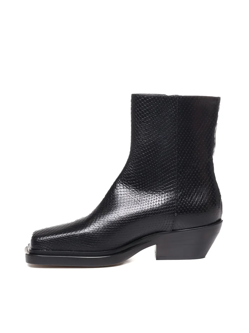 DONDUP square-toe ankle boots Black