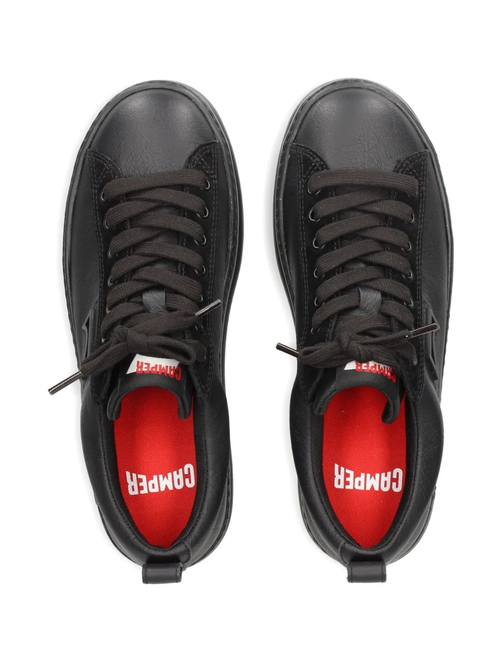 Camper Runner lace-up leather sneakers Black