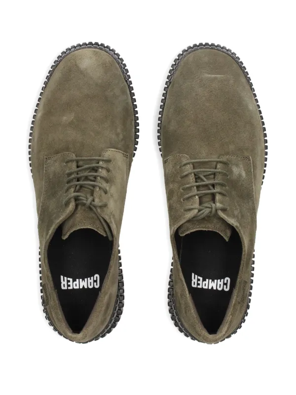 Camper レースアップ スエードシューズ | グリーン | FARFETCH JP