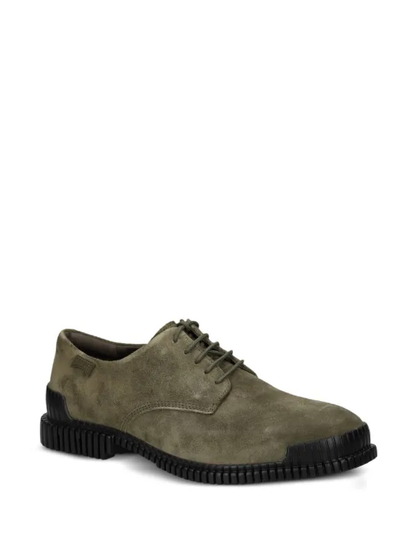 Camper Olive Green Leather Lace-Up Oxfords Green Casual for Men - Autumn / Winter collection - Camper  main image 3