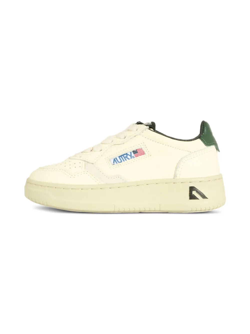 Autry Kids Medalist perforated leather sneakers Neutrals