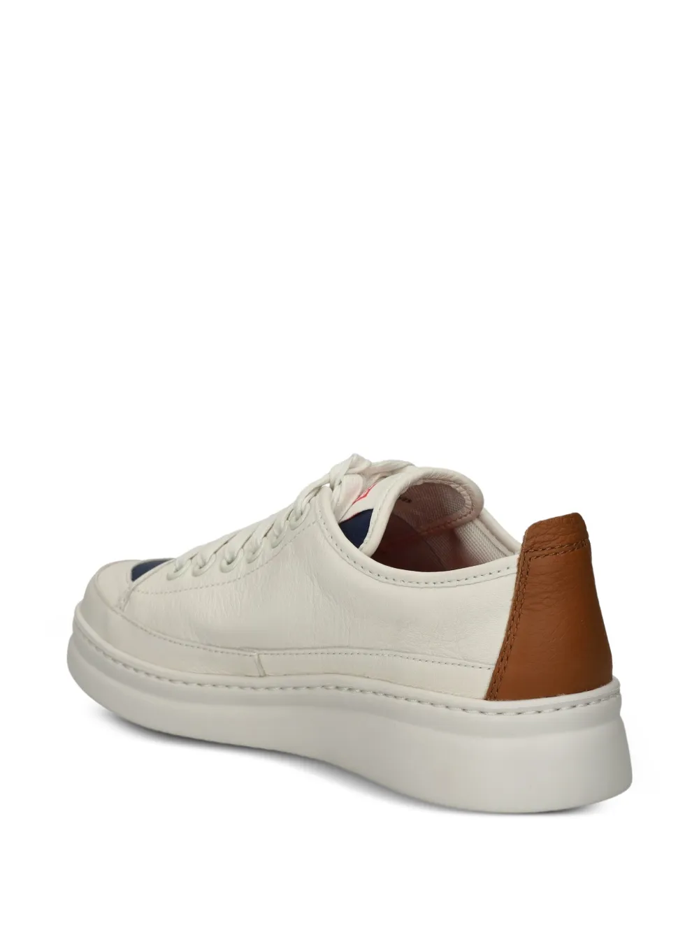 Camper leather-panelled lace-up sneakers Brown