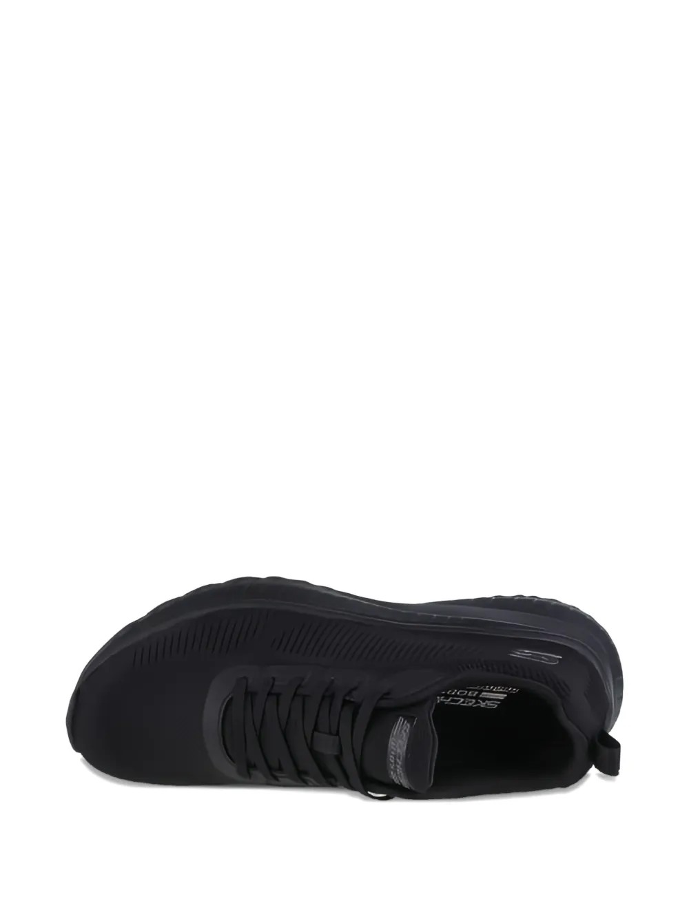 Skechers textured lace-up sneakers Black