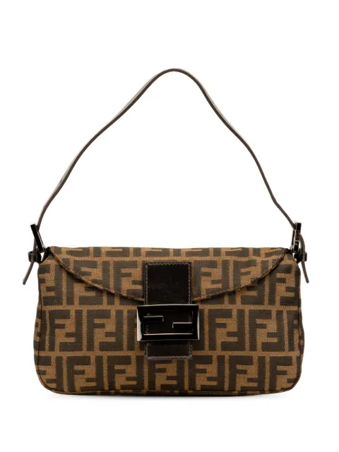 Fendi Pre-Owned 2000-2010 Zucca Canvas Double Flap shoulder bag
