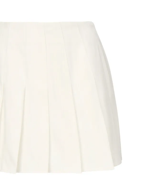 Nineminutes Pleated Tennis Skirt White FARFETCH PH