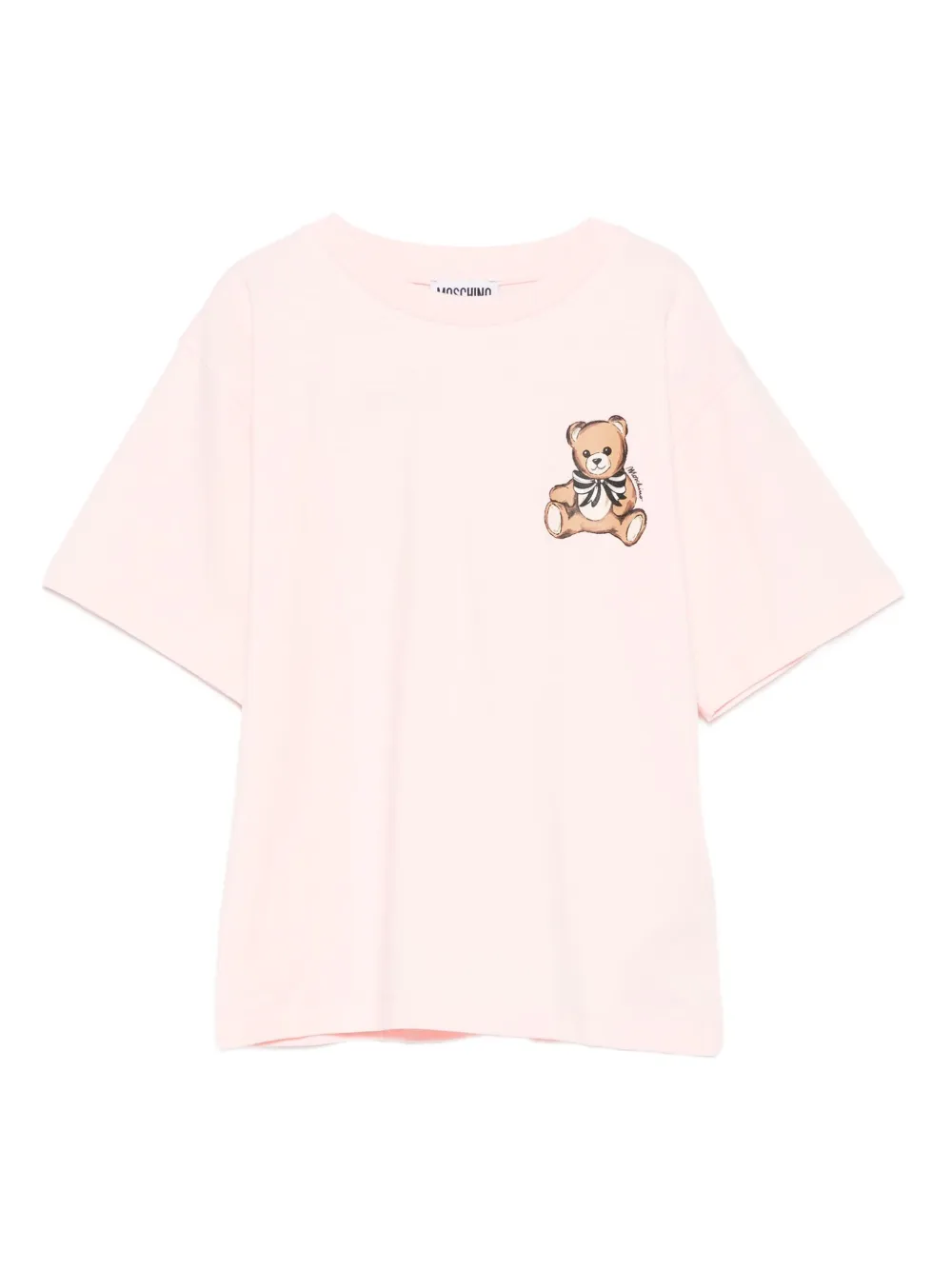 Moschino Kids teddy-print T-shirt Roze