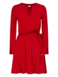 Marciano keyhole-neck belted dress - Red