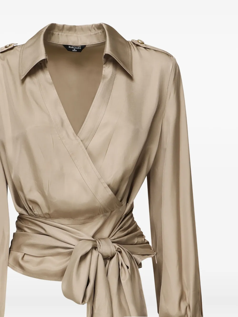 Marciano wrap-effect balloon-sleeve blouse | Blouses | Image 2