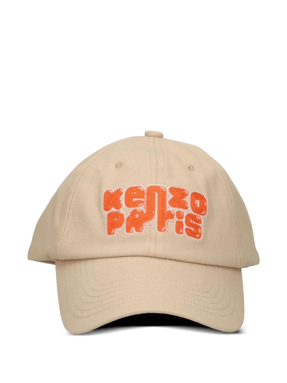 Kenzo logo-embroidered cap Beige