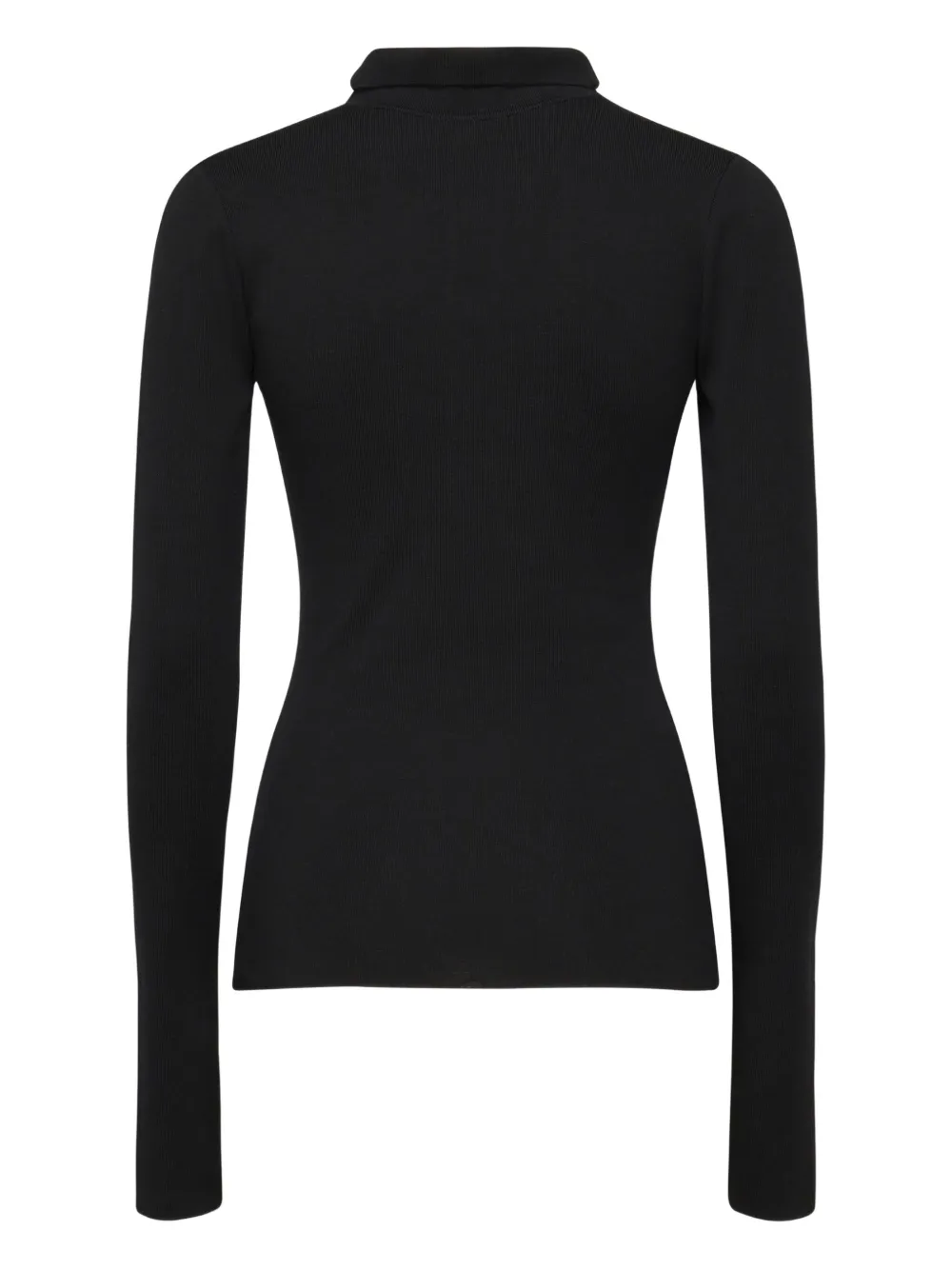 Balenciaga Geribbeld poloshirt Zwart