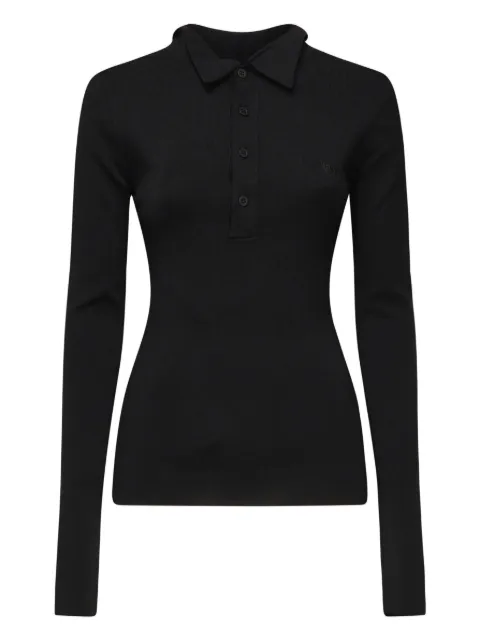 Balenciaga ribbed polo shirt