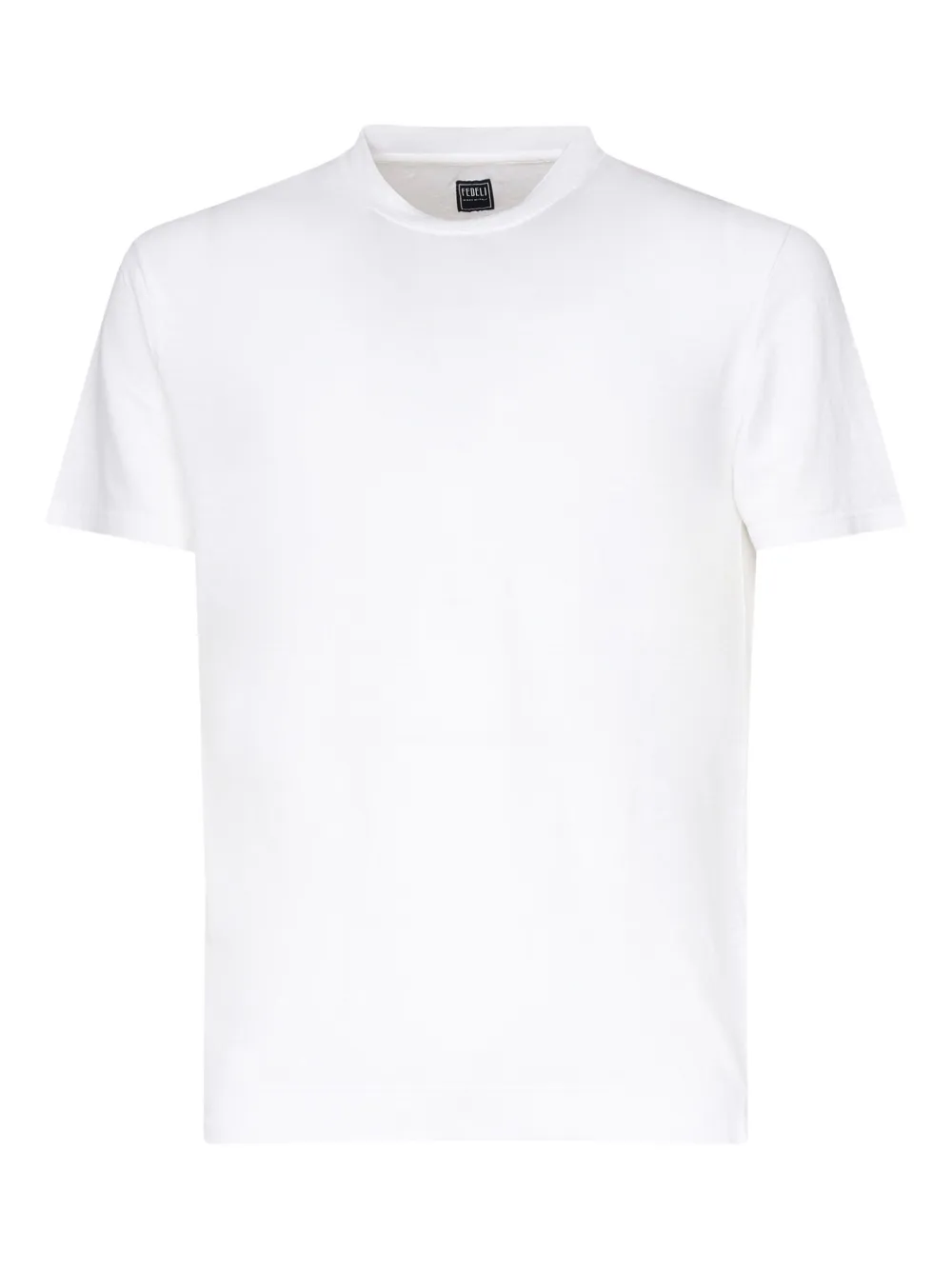 Fedeli short-sleeves linen T-shirt - ホワイト Fedeli short-sleeves linen T-shirt - ホワイト