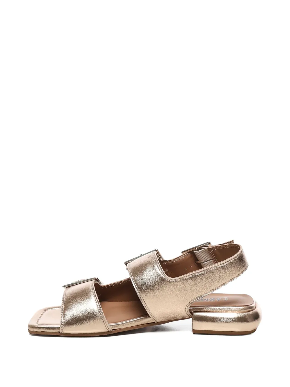 Carmens buckle-strap square-toe sandals Pink