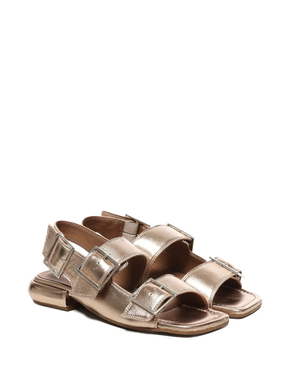 Carmens buckle-strap square-toe sandals Pink