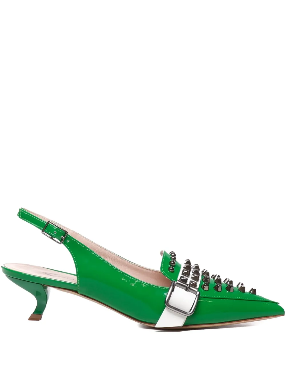 ALCHIMIA slingback stud pumps Green