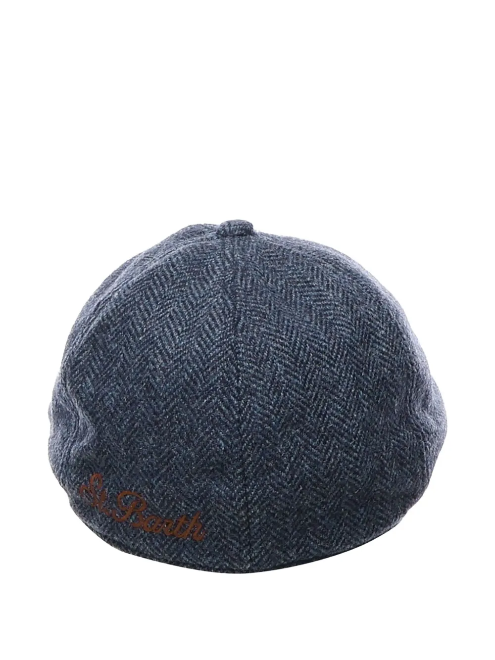 MC2 Saint Barth herringbone newsboy hat Grijs