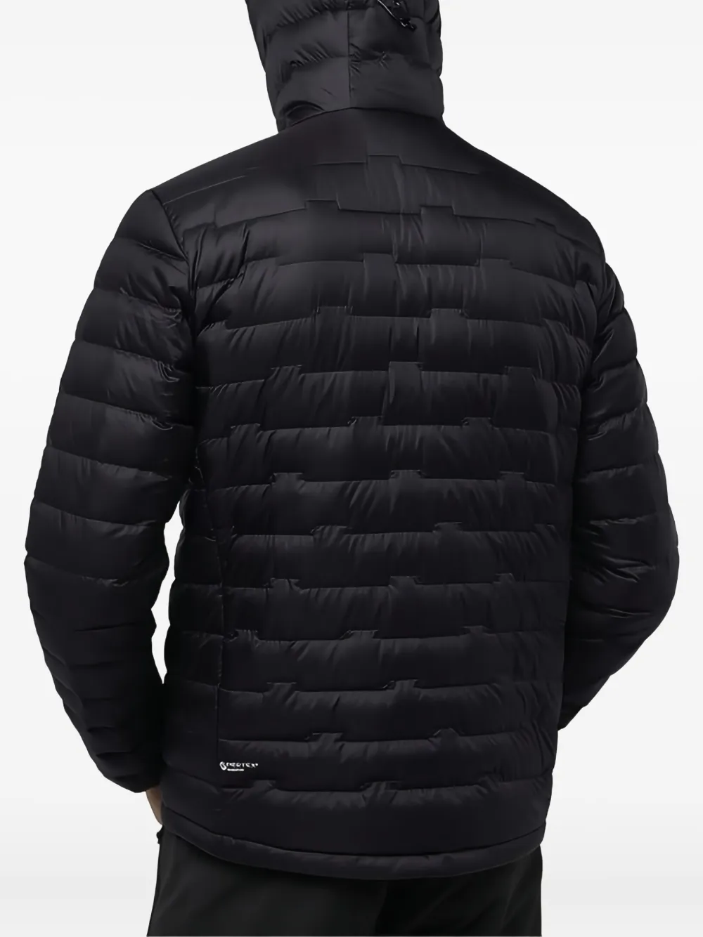 JACK WOLFSKIN Gevoerd jack met capuchon Zwart