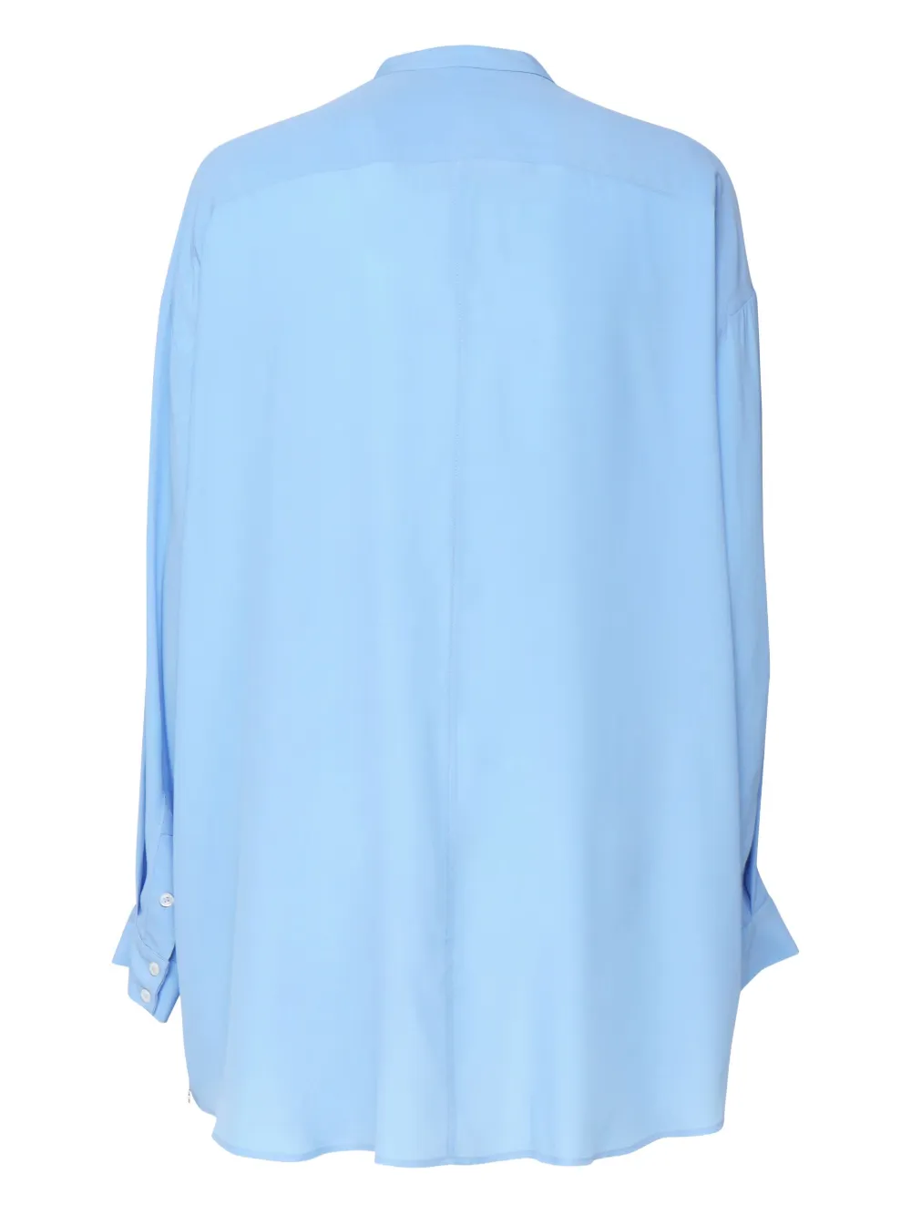 Ottod'Ame Overhemd met opstaande kraag Blauw