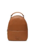 byblos small logo-plaque patch-pocket backpack - Brown