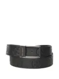 Gucci GG-pattern leather belt - Black