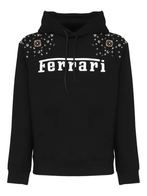 Ferrari embellished-logo hoodie