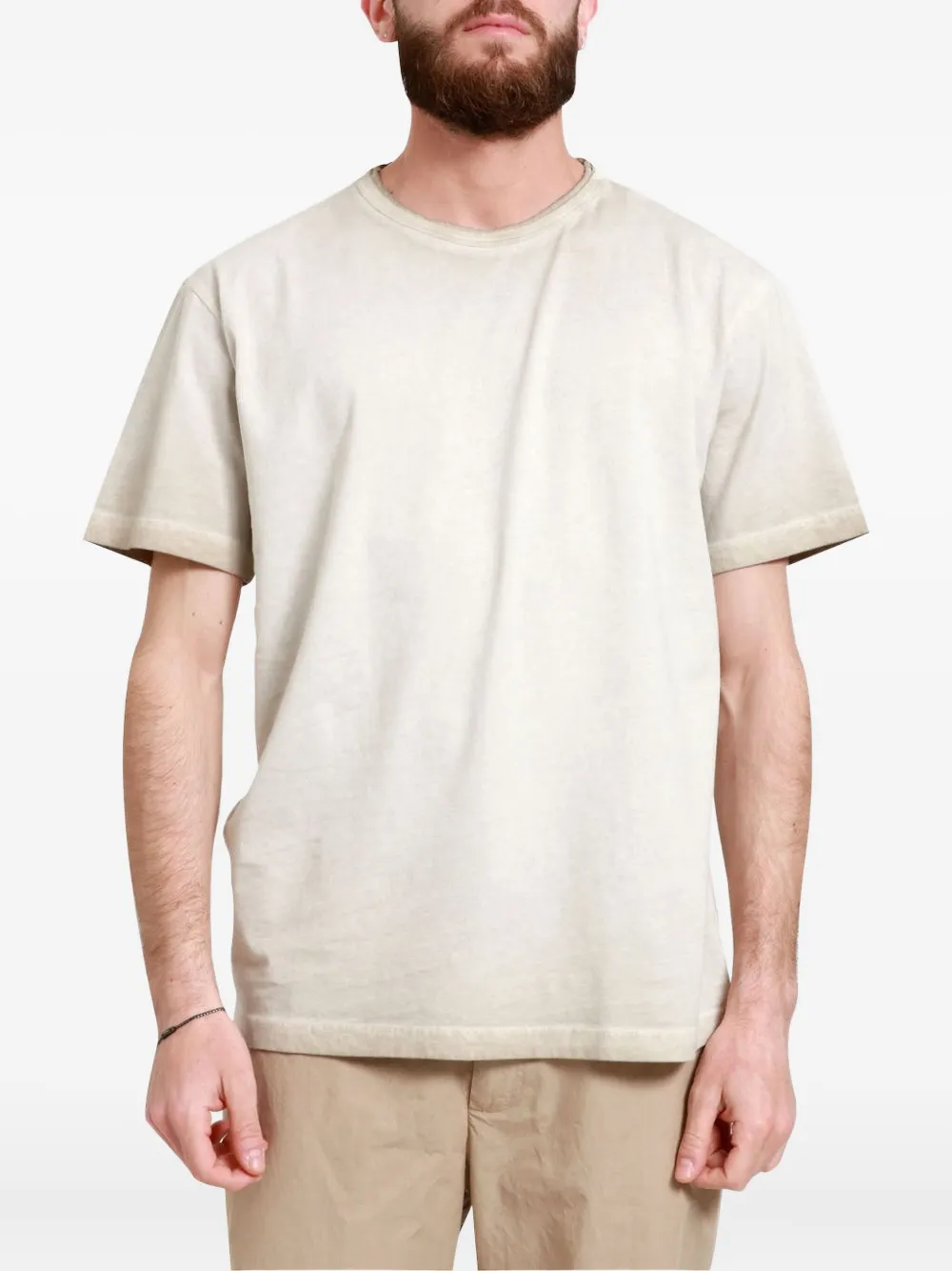 Grifoni T-shirt met ronde hals - Beige