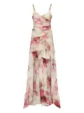 Marciano chain-strap ruffled dress - Neutrals
