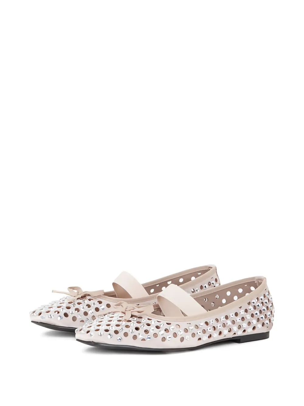 byblos crystal-embellished perforated flats | Image 2