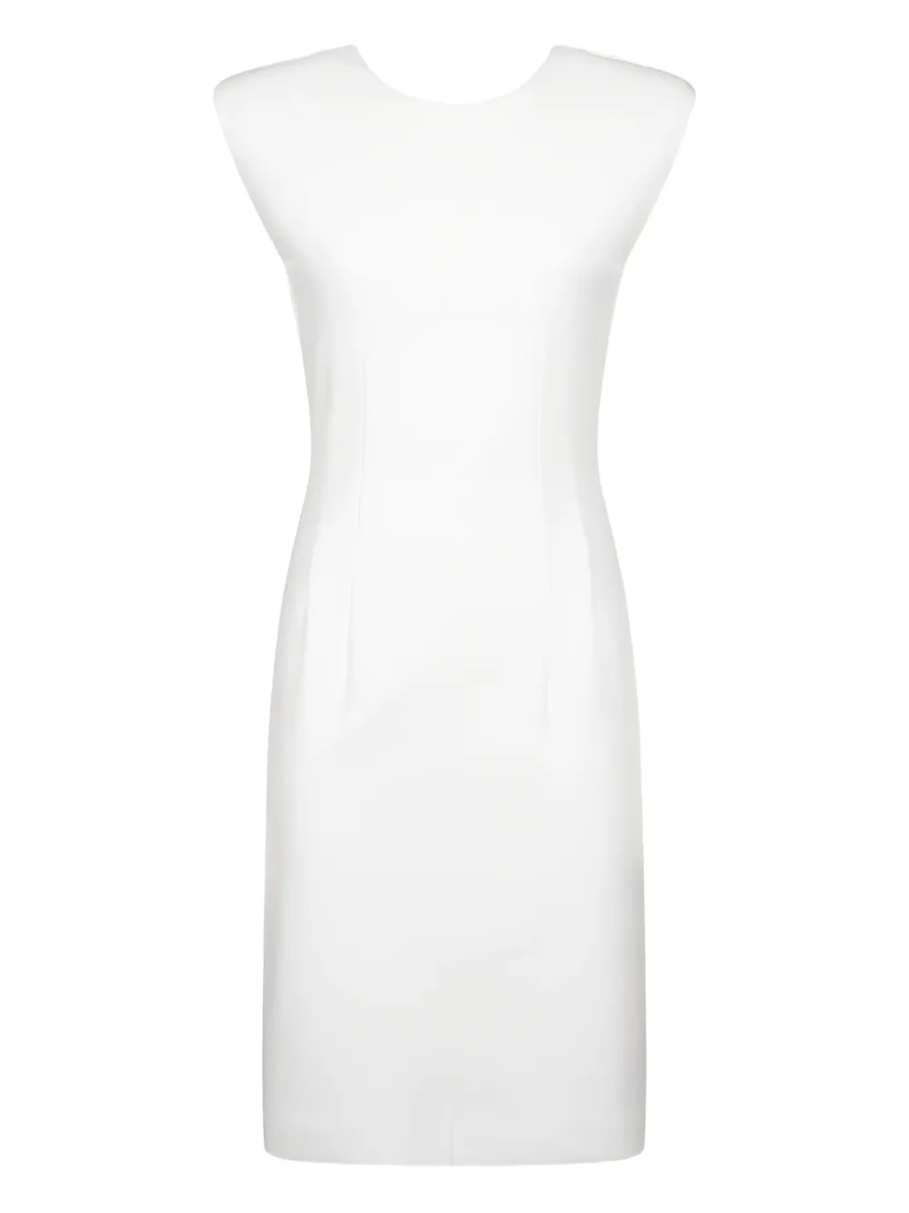 DONDUP padded-shoulder midi dress | White | Image 1