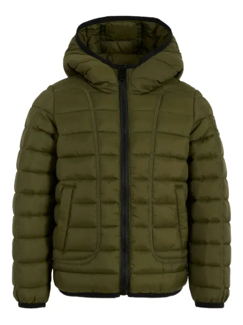 Diesel Kids quilted hooded jacket