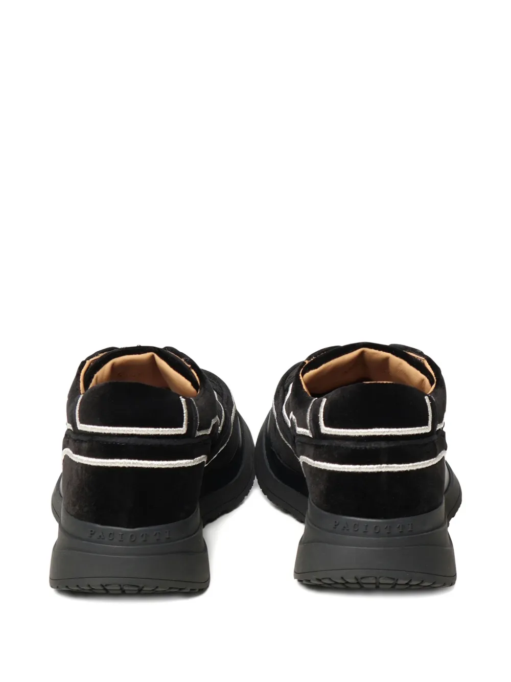 Cesare Paciotti Velvet Embroidered Sneakers