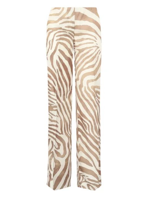 Marciano zebra-print trousers