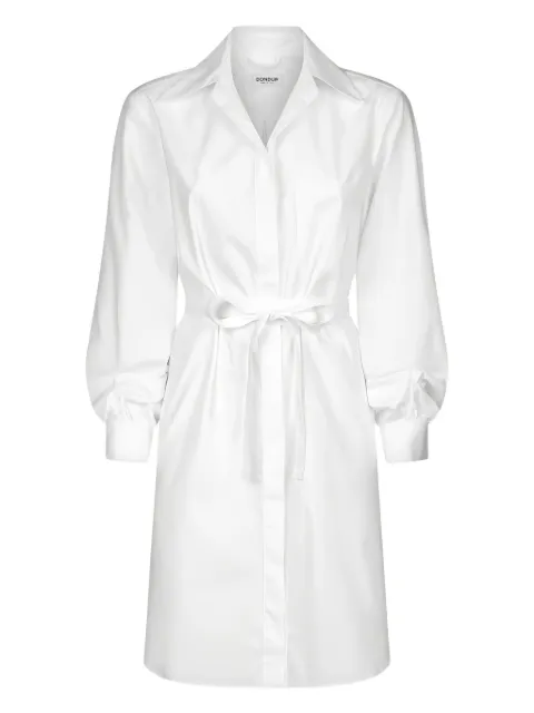 DONDUP balloon-sleeve midi shirt dress