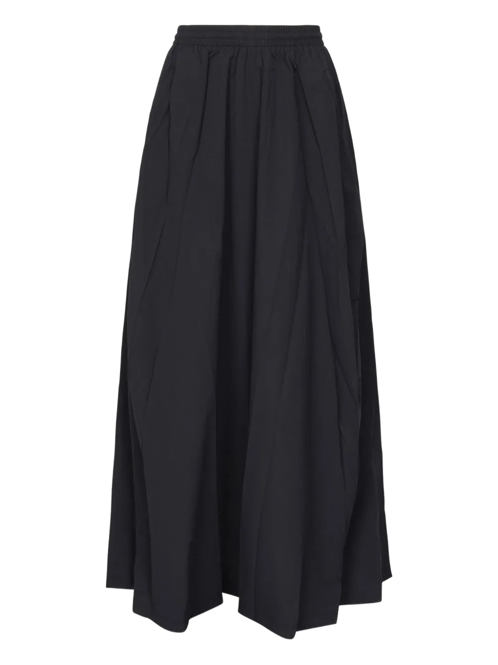Balenciaga elastic-waistband pleated skirt | Black | Image 1