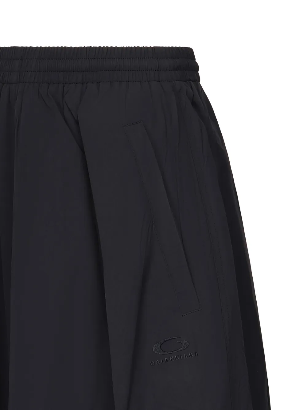 Balenciaga Plooirok met elastische tailleband Zwart