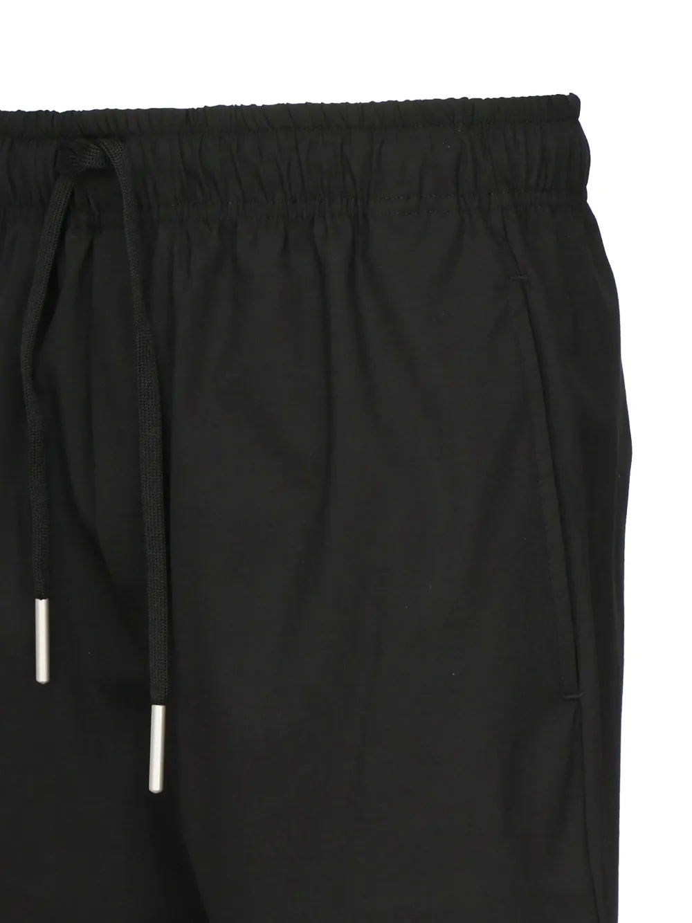 Giuliano Galiano Trainingsshorts met elastische taille en trekkoord Zwart