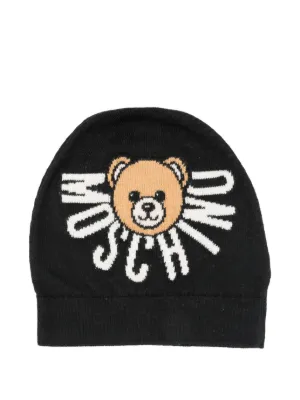 モスキーノキッズ　ニット帽M Moschino Kids（モスキーノ・キッズ）ニット帽 - FARFETCH