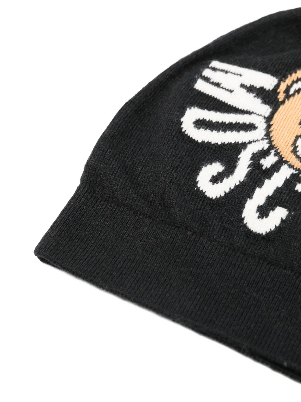 Moschino Kids teddy-embellishment beanie | Boys knitted hats | Image 2