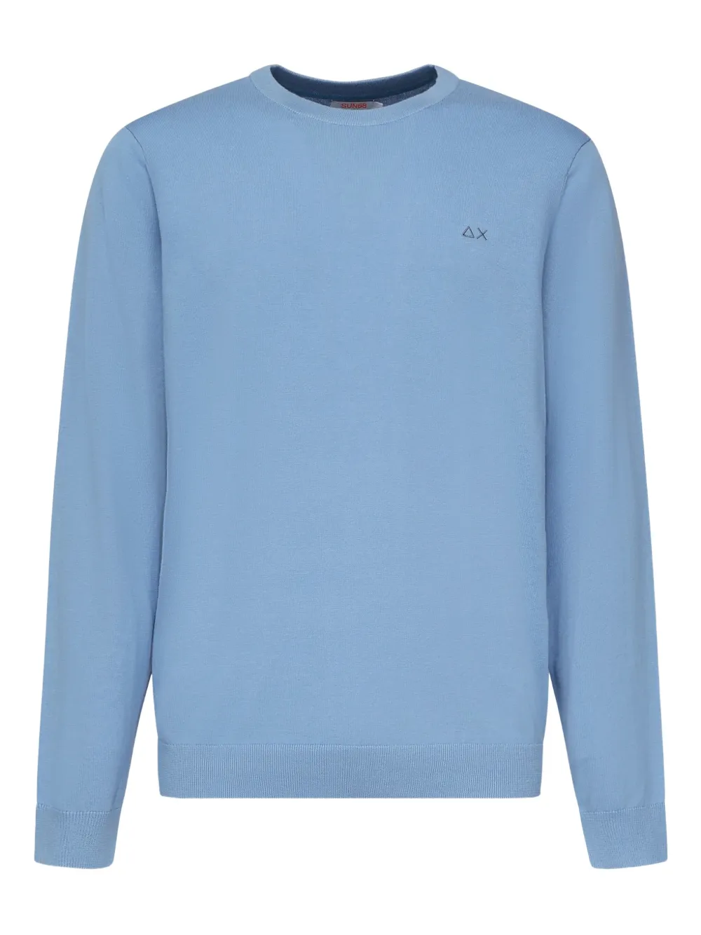 Sun68 embroidered crew-neck sweater - ブルー Sun68 embroidered crew-neck sweater - ブルー