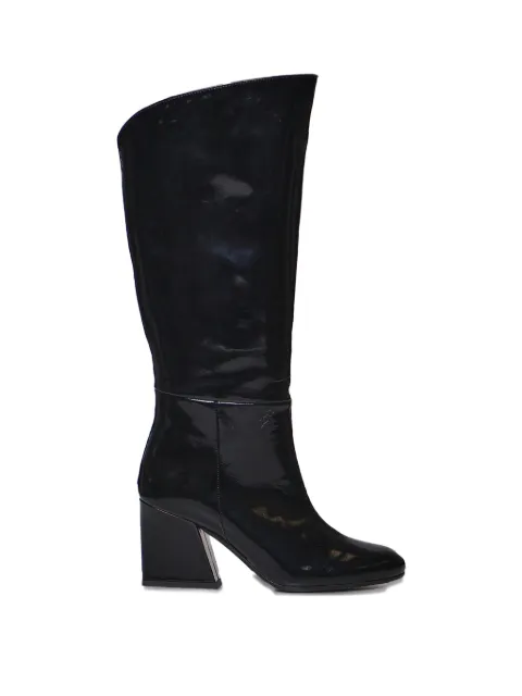 Marc Ellis leather block-heel knee-high boots