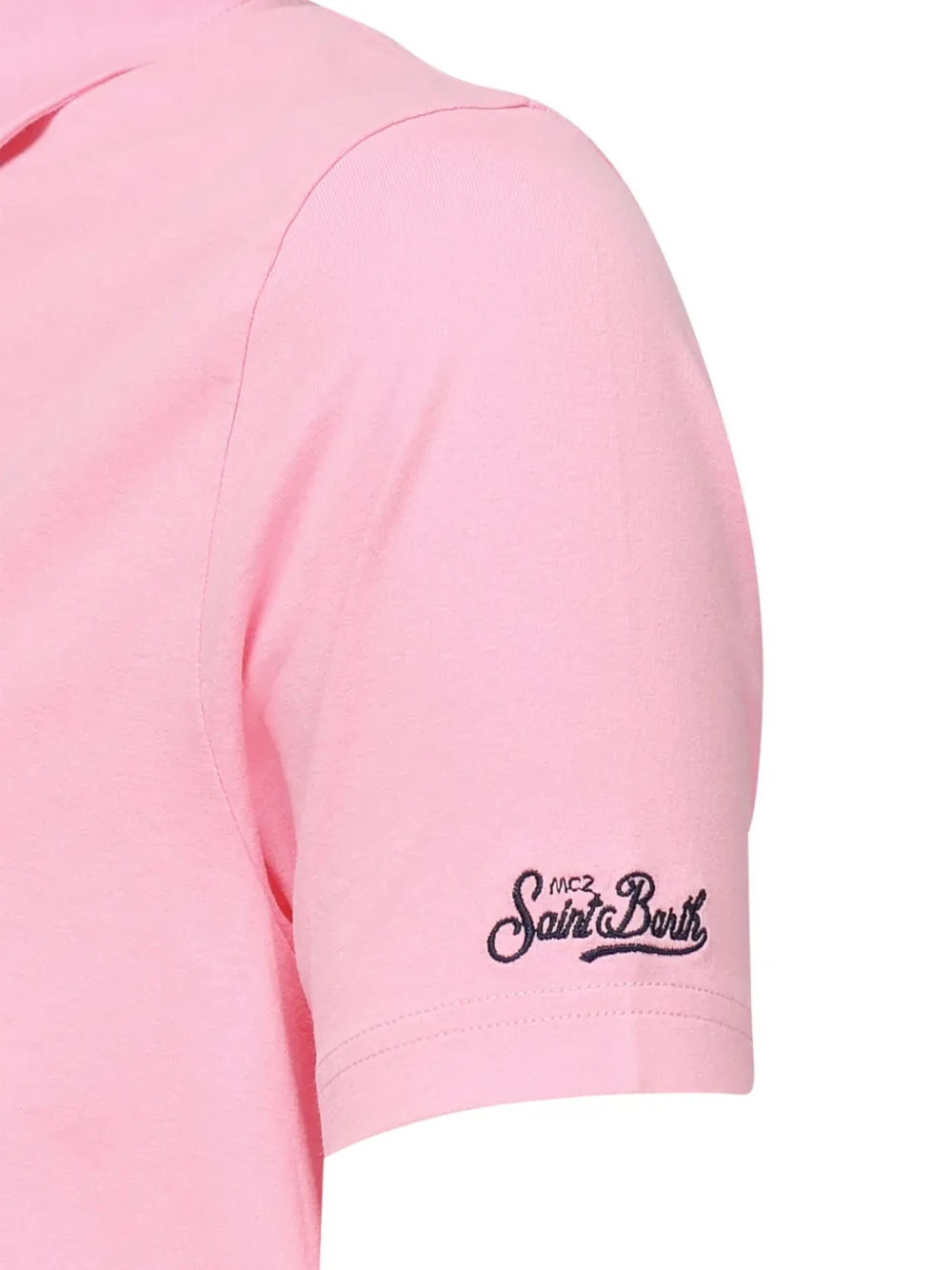 MC2 Saint Barth Brighton embroidered-logo polo shirt Roze