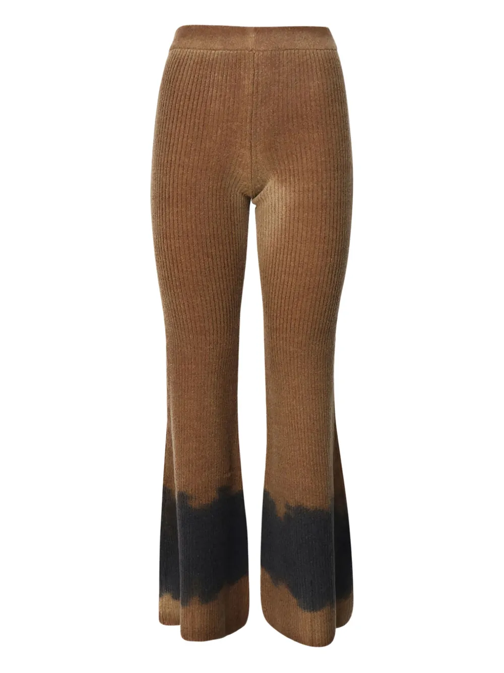 Akep ribbed flared trousers Bruin