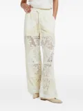 Ottod'Ame lace-panelled trousers - Neutrals