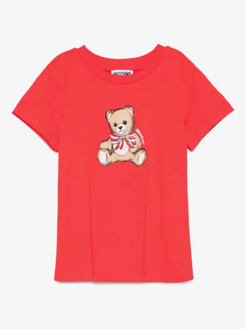 Moschino Kids playera con oso estampado