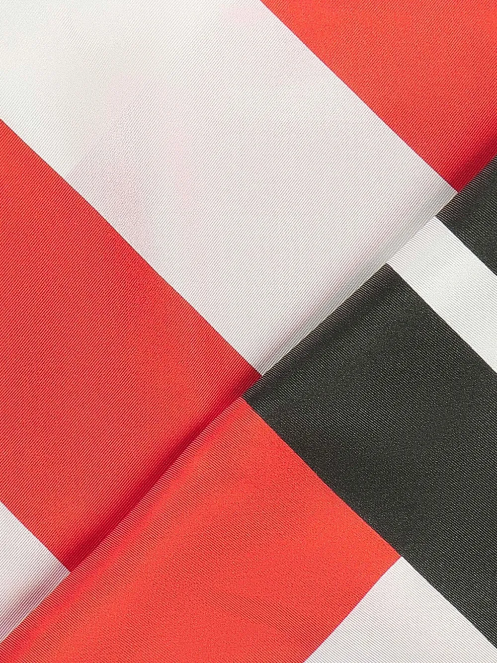 Coccinelle geometric-pattern silk scarf Rood