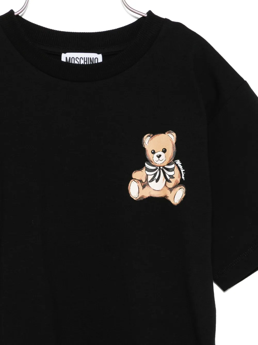 Moschino Kids T-shirt met teddybeerprint Zwart