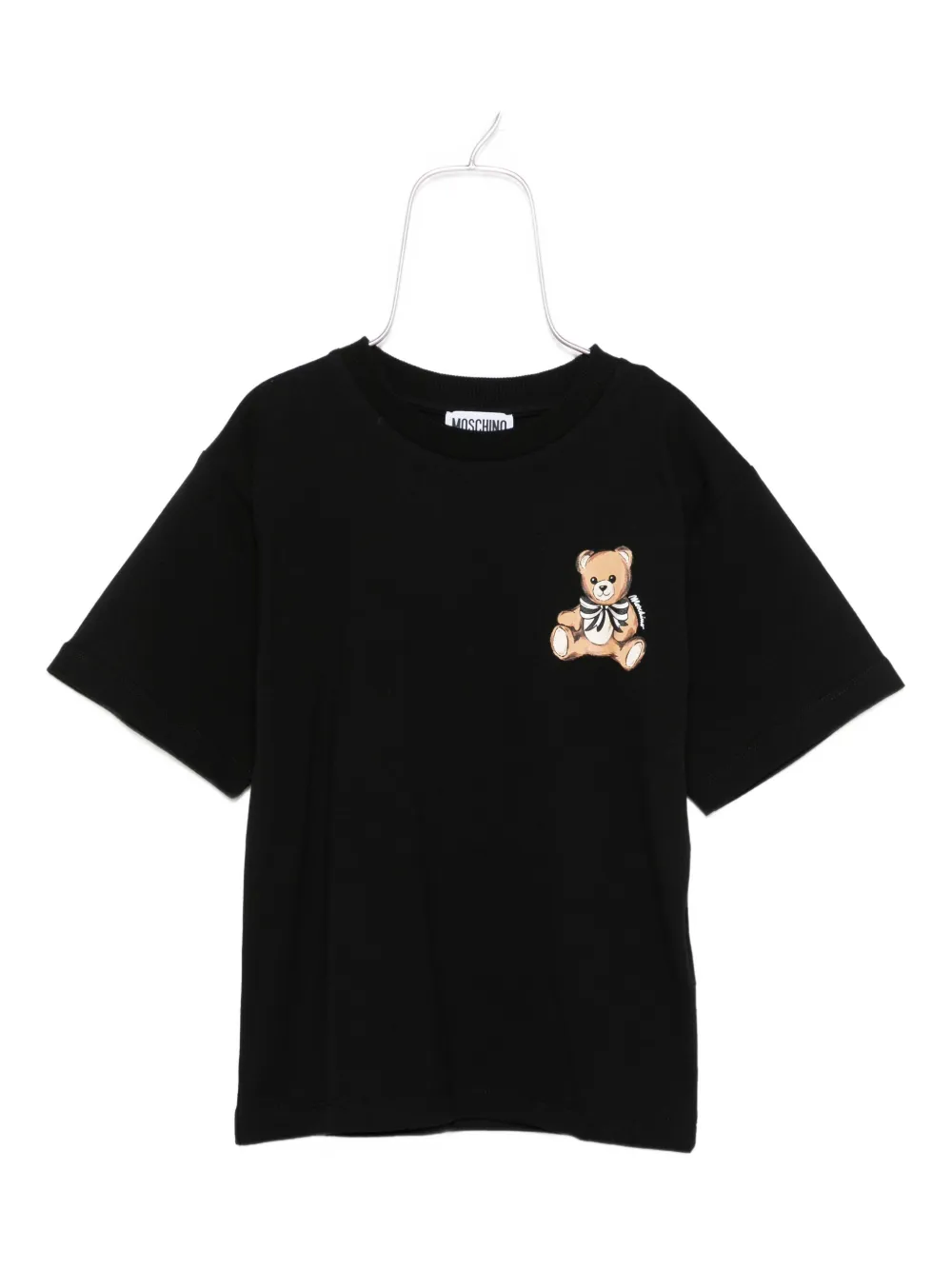Moschino Kids bear-print T-shirt Zwart