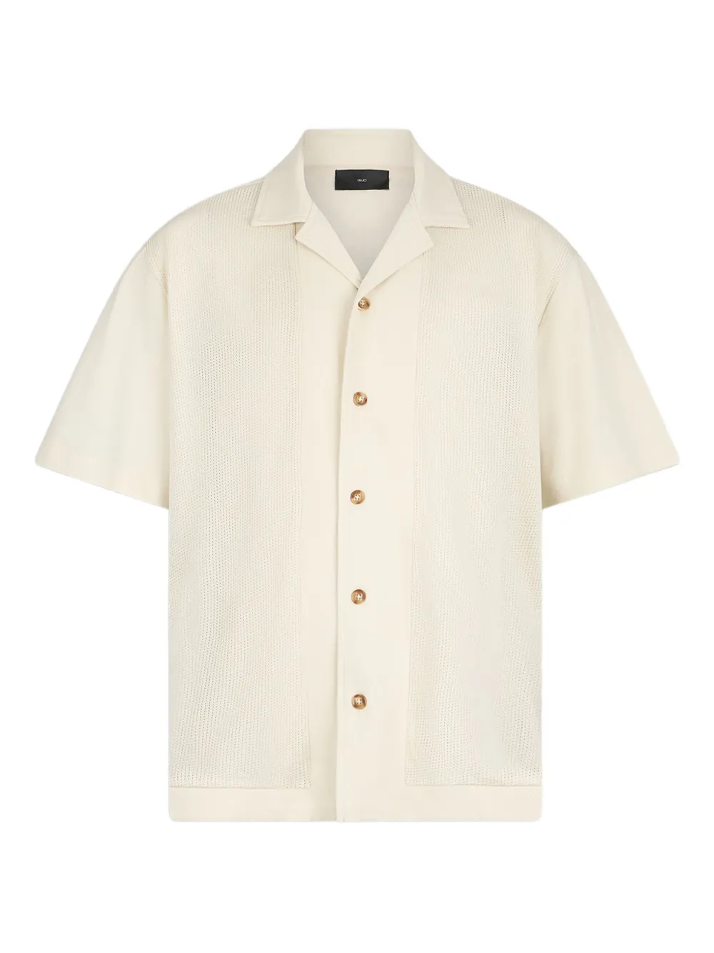 LIU JO short-sleeve panelled shirt | Neutrals | Image 1