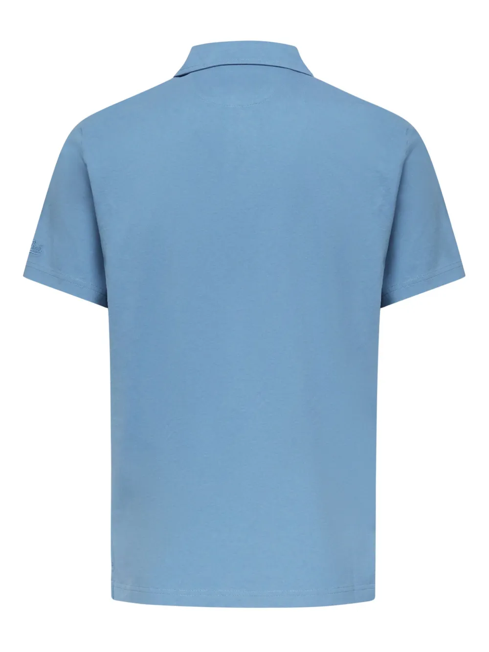 MC2 Saint Barth embroidered-sleeve polo shirt Blauw