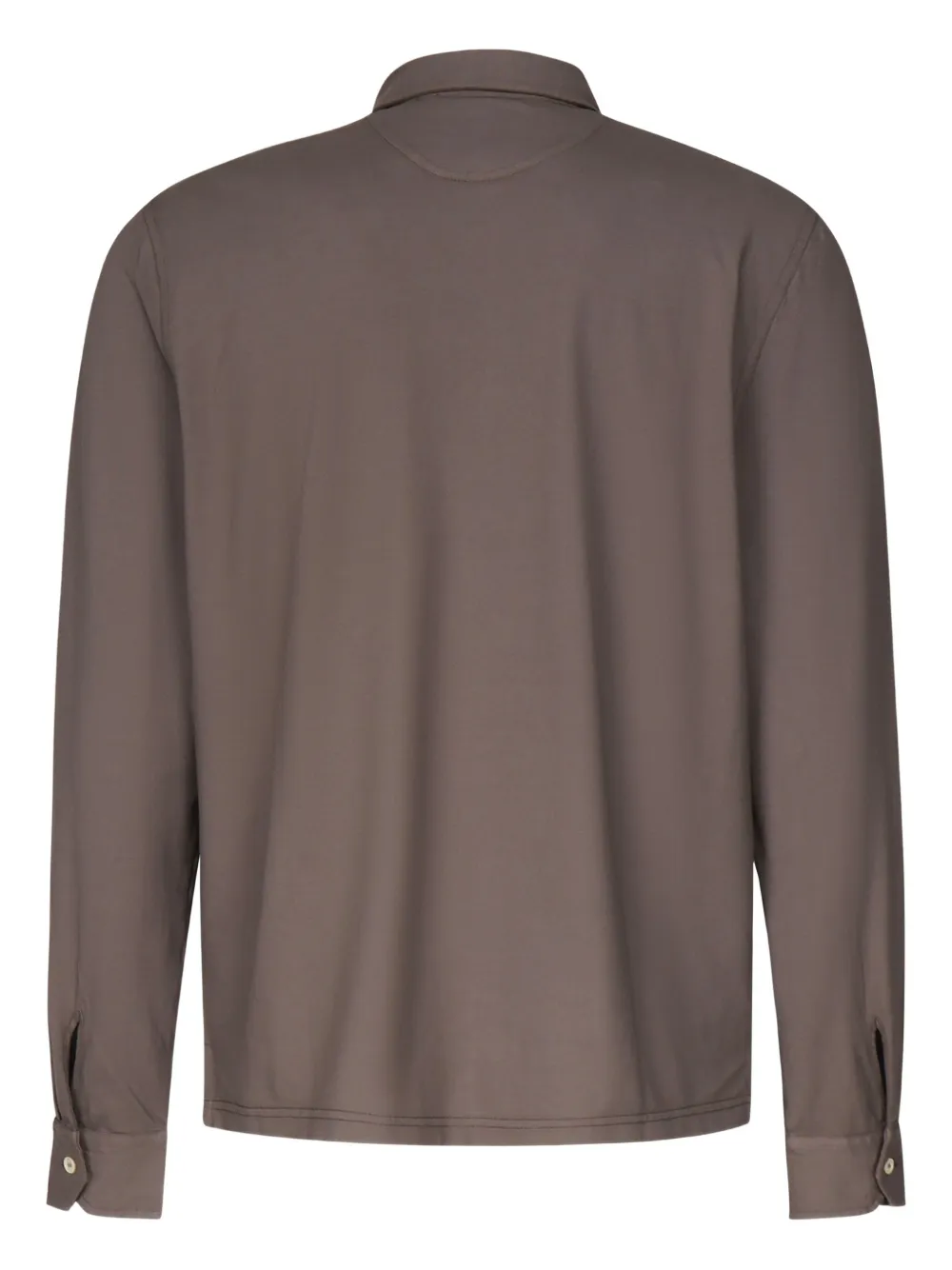 Fedeli Poloshirt met lange mouwen Bruin